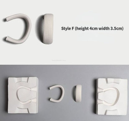 Pottery Tools Ceramic Mold Grouting Plaster DIY Teapot Water Cups Handle Molding