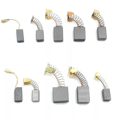 40Pcs/Box 10 Sizes Electric Motor Graphite Carbon Brushes Parts For Power Tool