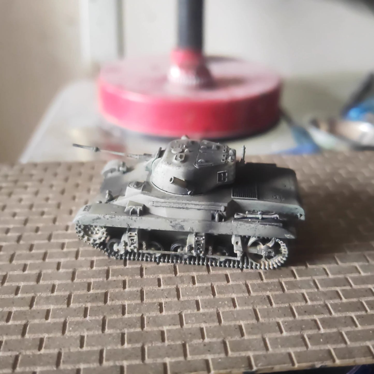 Homemade 1/72 British M22 Airborne Tank Finished Model Static Ornament Toys