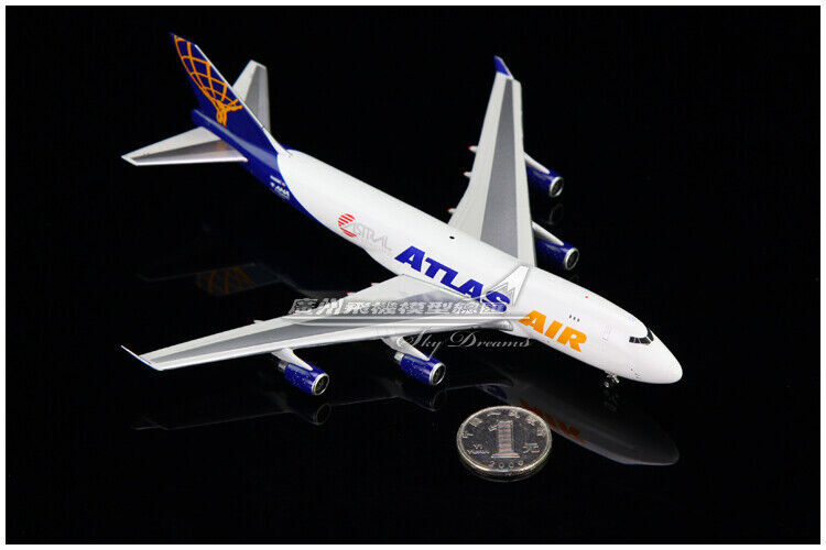1:400 JC Wings ATLAS AIR BOEING 747-400 Passenger Airplane Diecast Plane Model