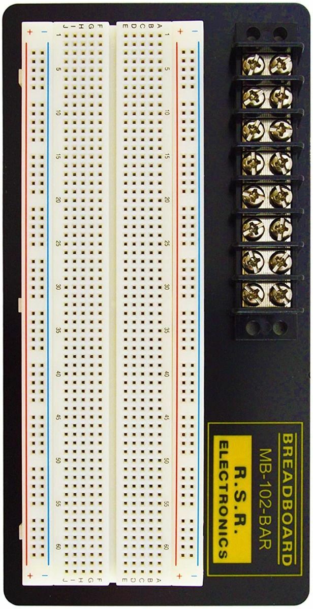 830 Point Solderless Breadboard with 8 Position Terminal Block
