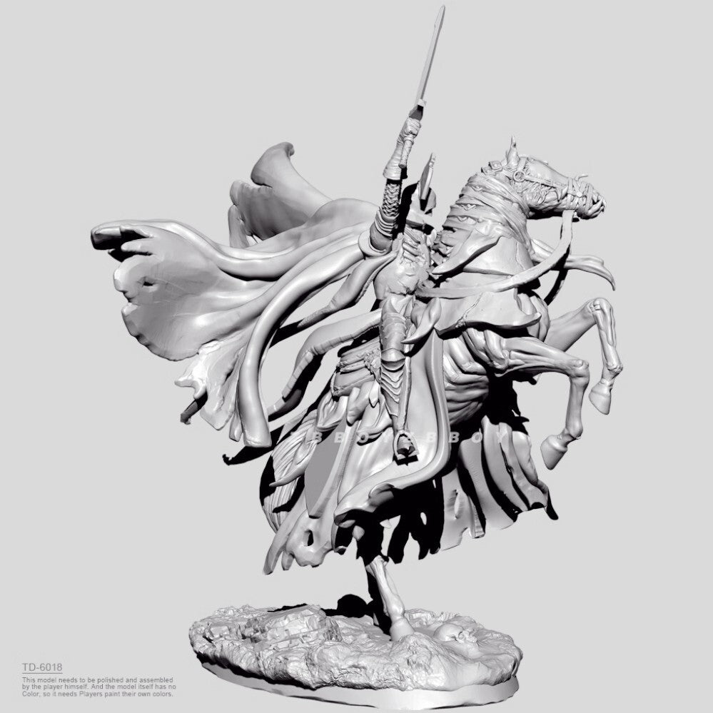 1/35 resin figure model kit Dungeon Demon Ghost Knight 3D Printing Unassembled