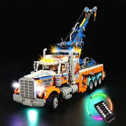 Brick Shine- GC Light Kit for Lego Heavy-Duty Tow Truck 42128 (New Design)