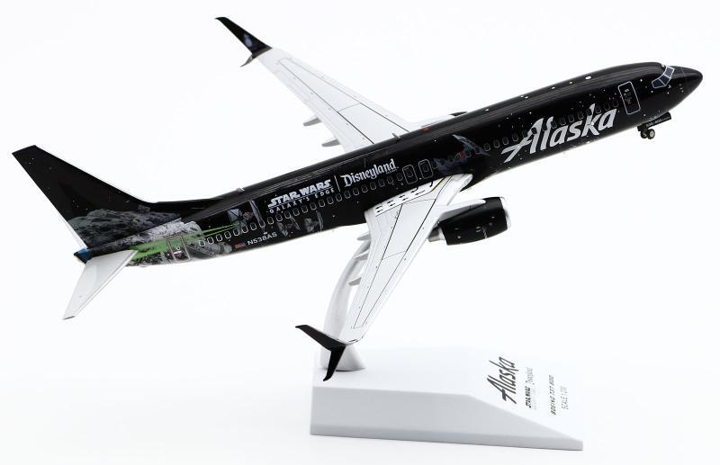 1:200 JC Wings Alaska BOEING B737-800 Passenger Airplane Diecast Aircraft Model