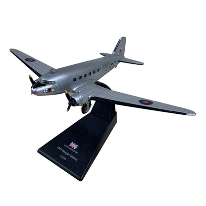 1/144 Scale WWII UK For Douglas C-47 Dakota Mk.IV Transport Plane Model w/ Stand