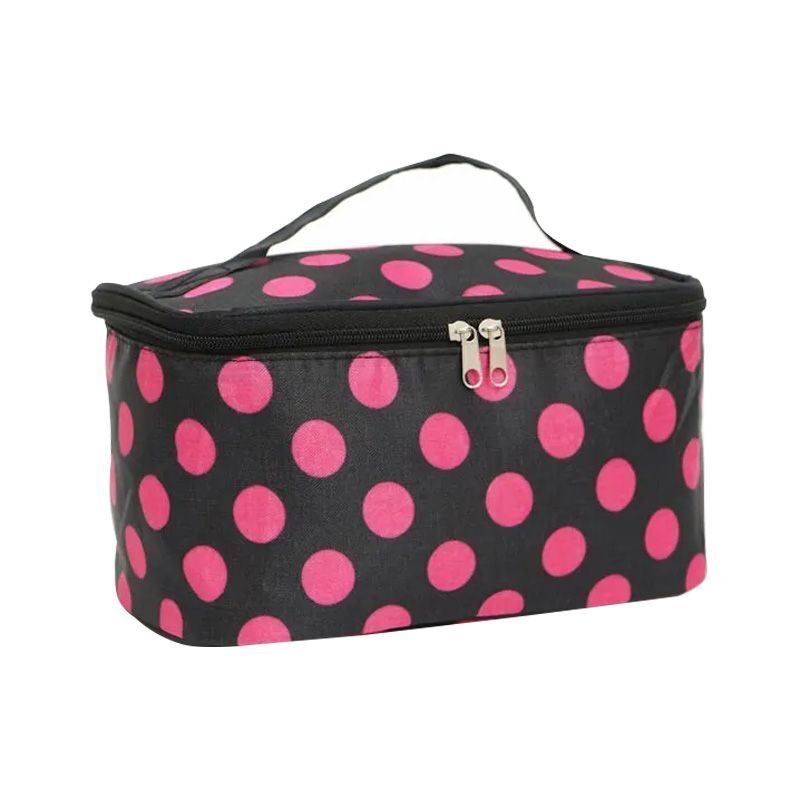 Square Cosmetics Storage Bags Travel Pouch Toiletries Organizer S/M/L Polyester