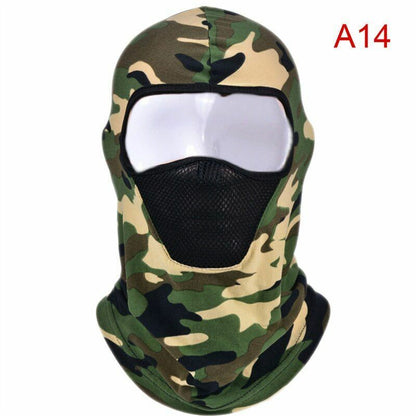 Full Face Cover Balaclava Hat Tactical Winter Cycling Sun Protection Scarf Warm
