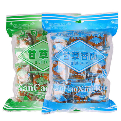 亚可喜甘草杏肉500g 西北特产甘草杏杏干酸甜杏脯蜜饯 Northwest China Specialty Licorice Apricot