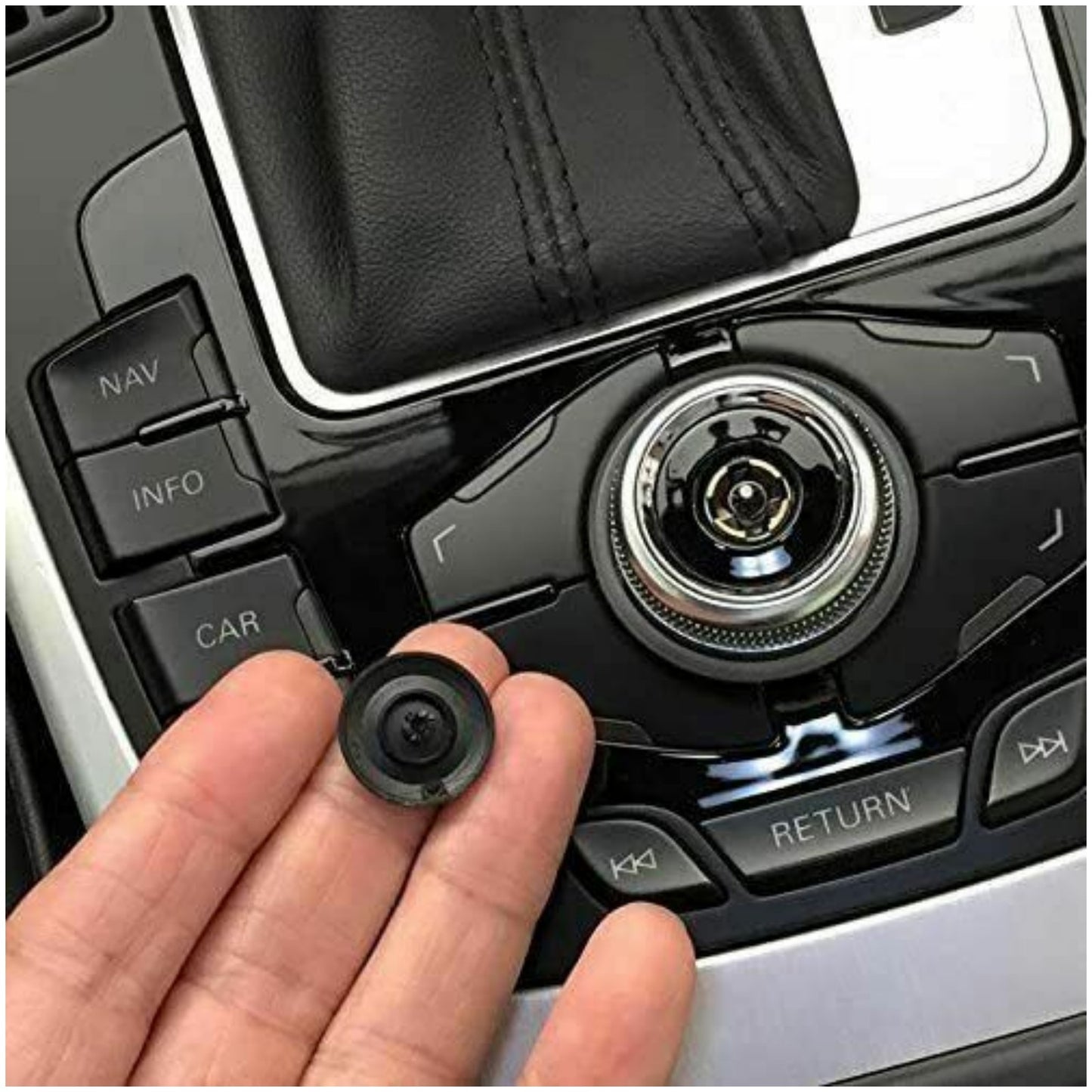 Joystick Control Center Button Cap Cover Knob Replacement For Audi A4 A5 A6 A8