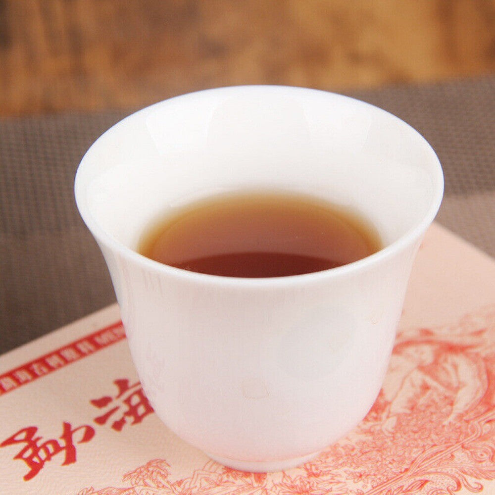 Yunnan Pu'er Tea Menhai Golden Brick Ancient Tree Brick Old Pu'er 250g -