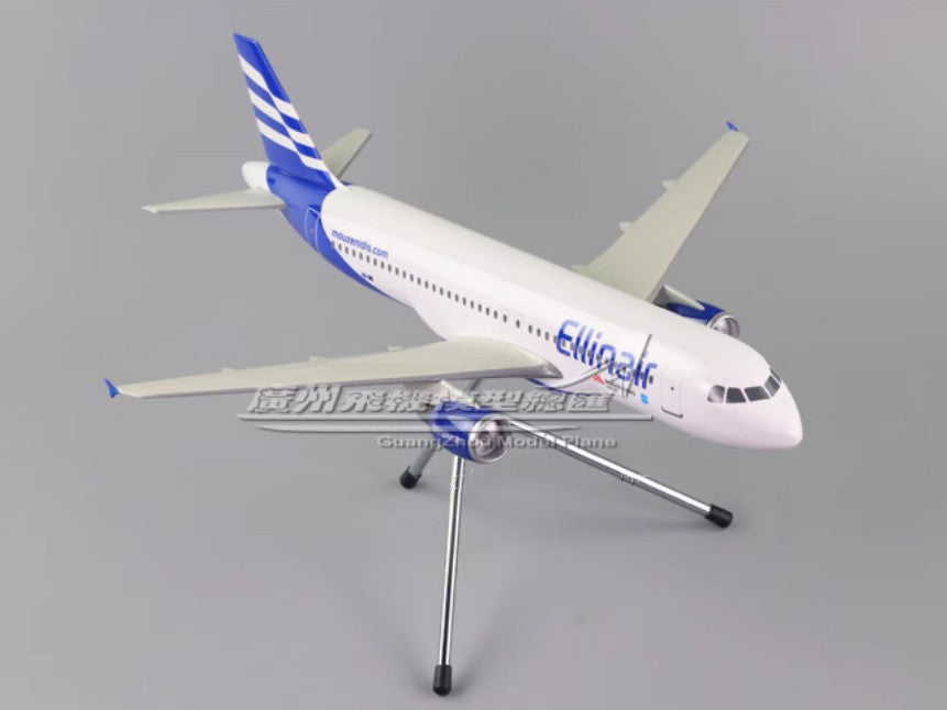1:100 38CM Ellinair AIRBUS A320-200 Passenger Plane ABS Plastic Aircraft Model