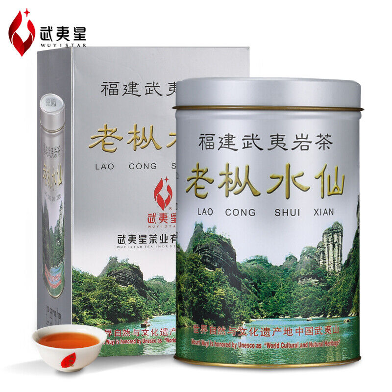 Wuyi Star Fujian Lao Cong Shui Xian Oolong Tea Shuixian WU YI YAN CHA 125g Tin