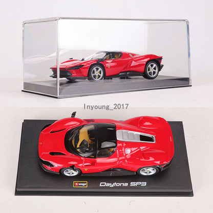 1/43 2021 Ferrari Daytona sp3 Model Car Metal Diecast Collectible Vehicle Red