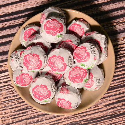 500g Yunnan Pu'er Tea Leaves Jindian Tea Factory Rose Flavor Small Tuo Tea Ripe