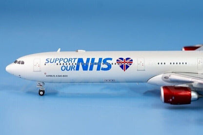 1:400 JC Wings NHS AIRBUS A340-600 Passenger Airplane Diecast Aircraft Model