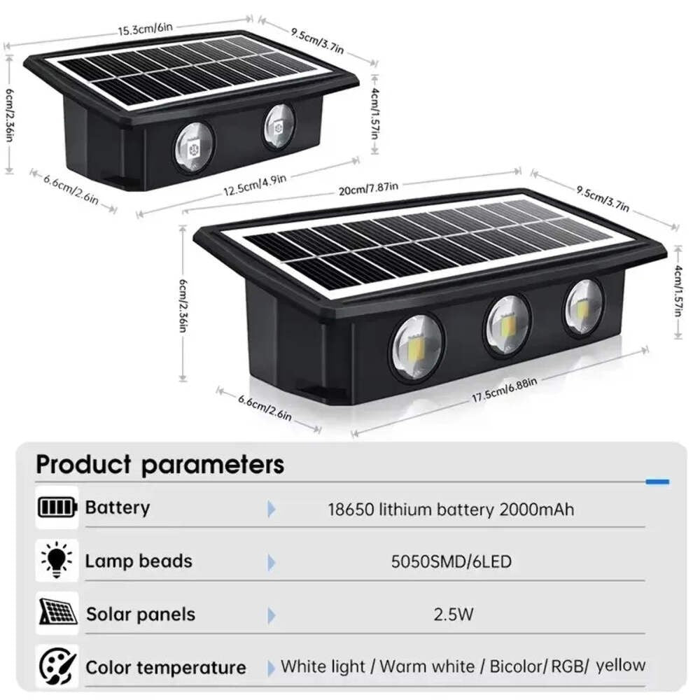 Solar String Lights Outdoor Waterproof – 50m RGB & Warm
