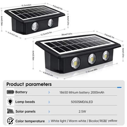 Solar String Lights Outdoor Waterproof – 50m RGB & Warm