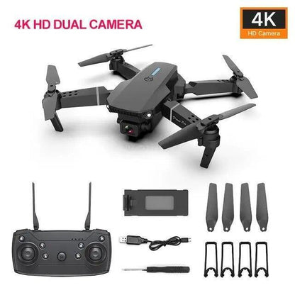 2023 New RC Drone With 4K HD Dual Camera WiFi FPV Foldable Quadcopter +4 Battery