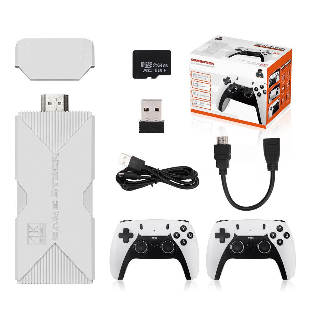 P5 PRO 4K HD Retro Game Stick Dual 2.4G Wireless Controllers,TV Emulator Console