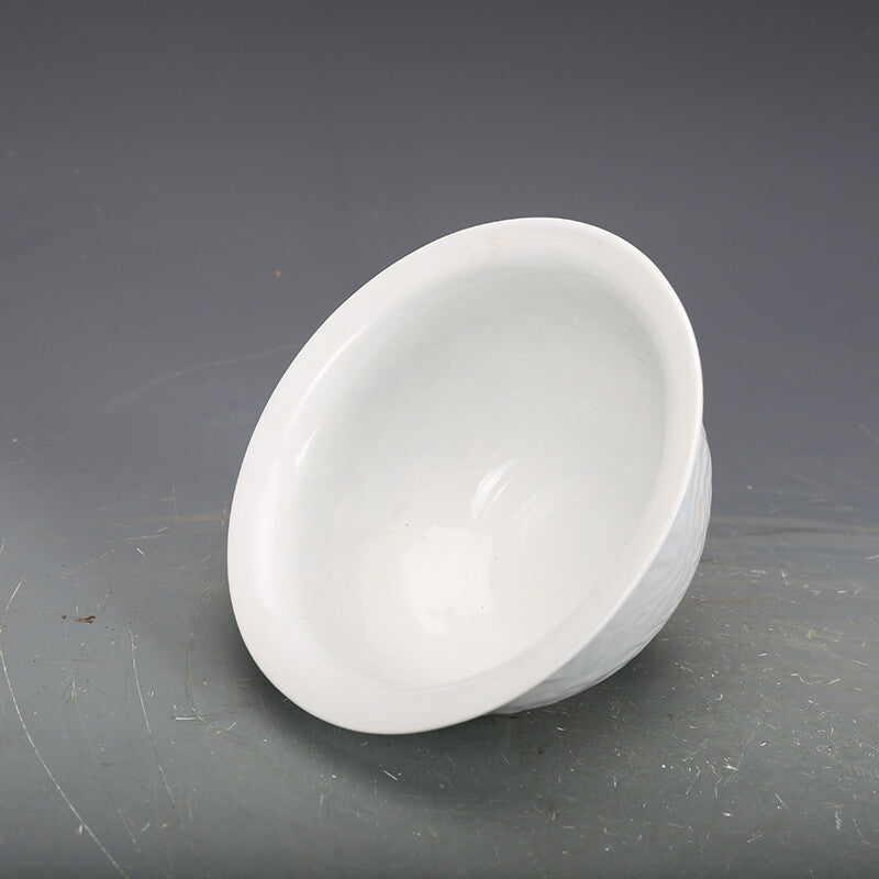 5.5" Chinese Yuan Nightlight Porcelain White Glaze 12 Zodiac Animal Dragon Cup
