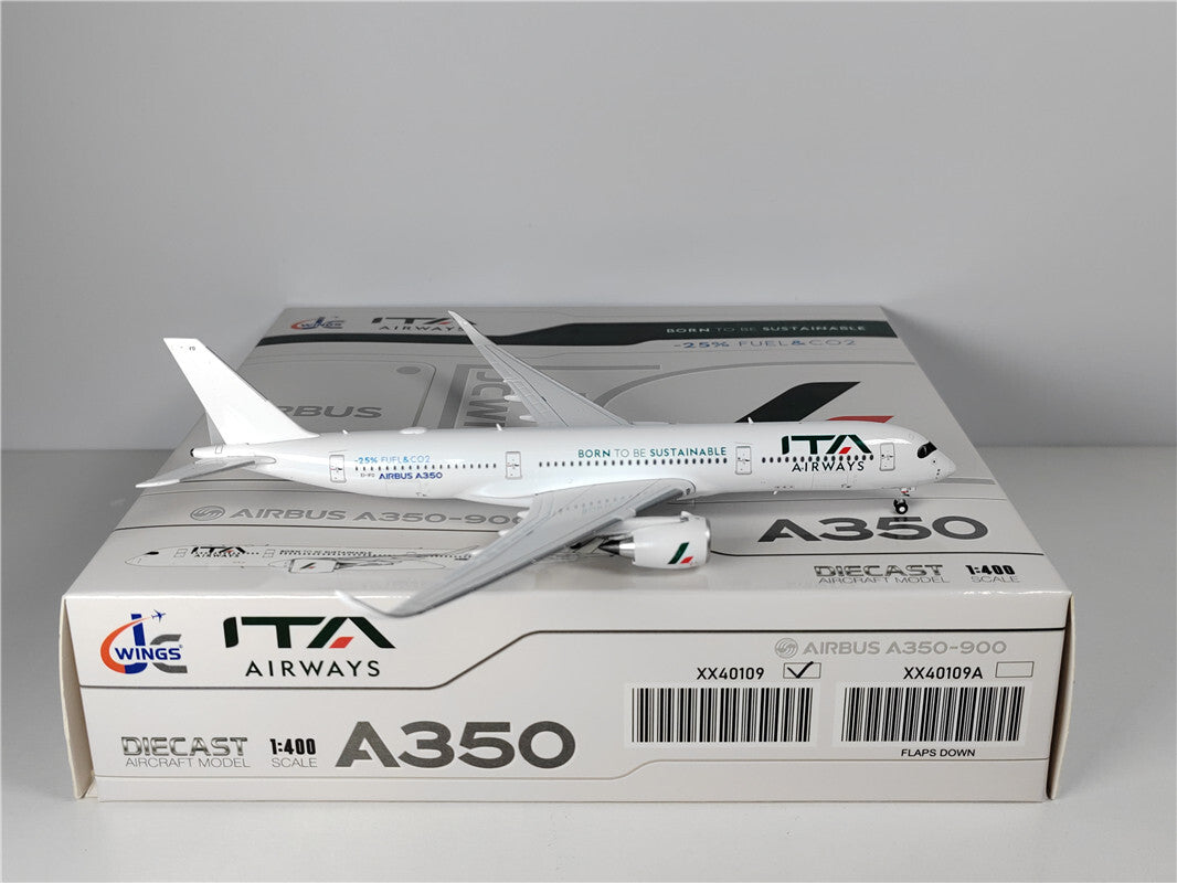 1:400 JC Wings ITA AIRWAYS AIRBUS A350-900 Passenger Airplane Diecast Model