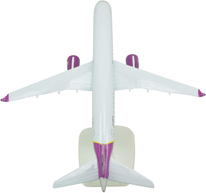 1:400 HUNNU AIR EMBRAERERJ E190 Without Landing Gear Metal Airplane Model Plane