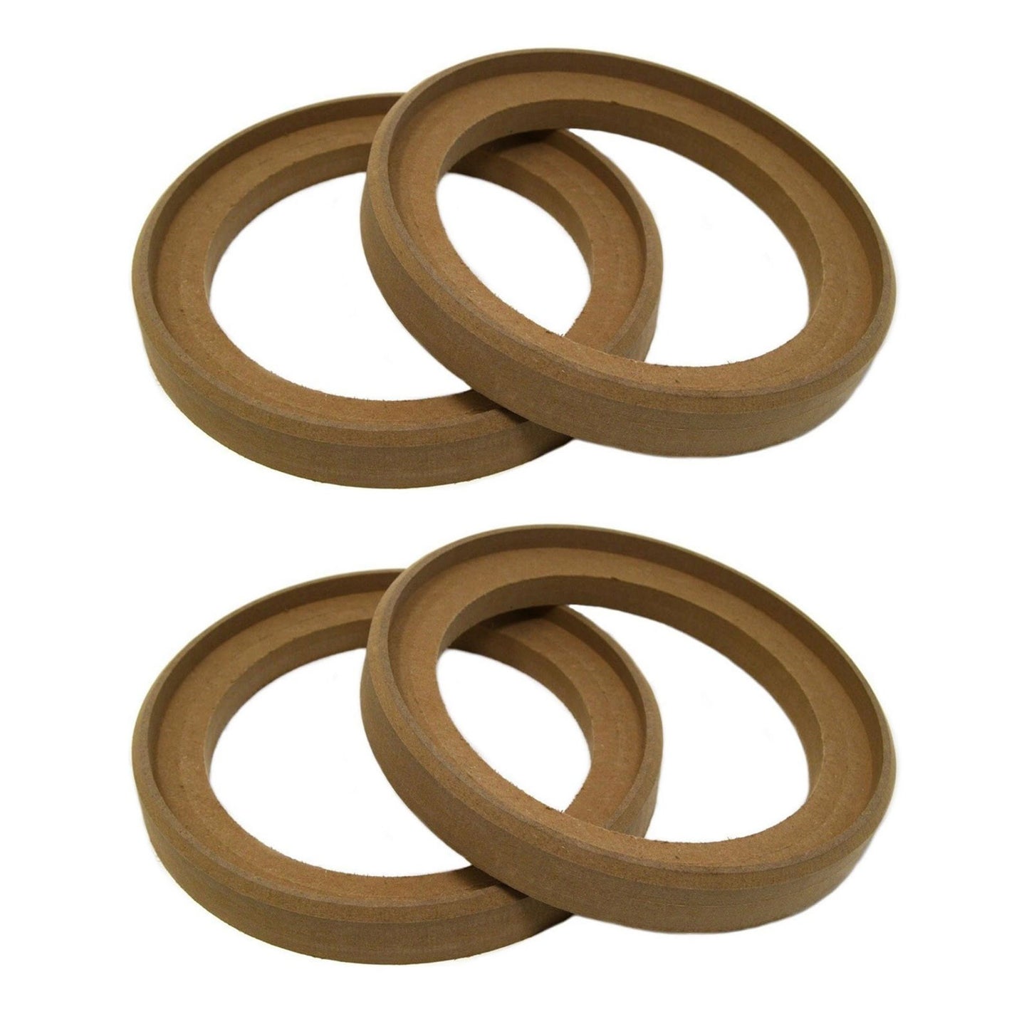 4x Replacement Flush Mount 6.5" Speaker Rings MDF Car Audio Mounting Spacer
