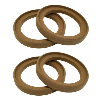 4x Replacement Flush Mount 6.5" Speaker Rings MDF Car Audio Mounting Spacer
