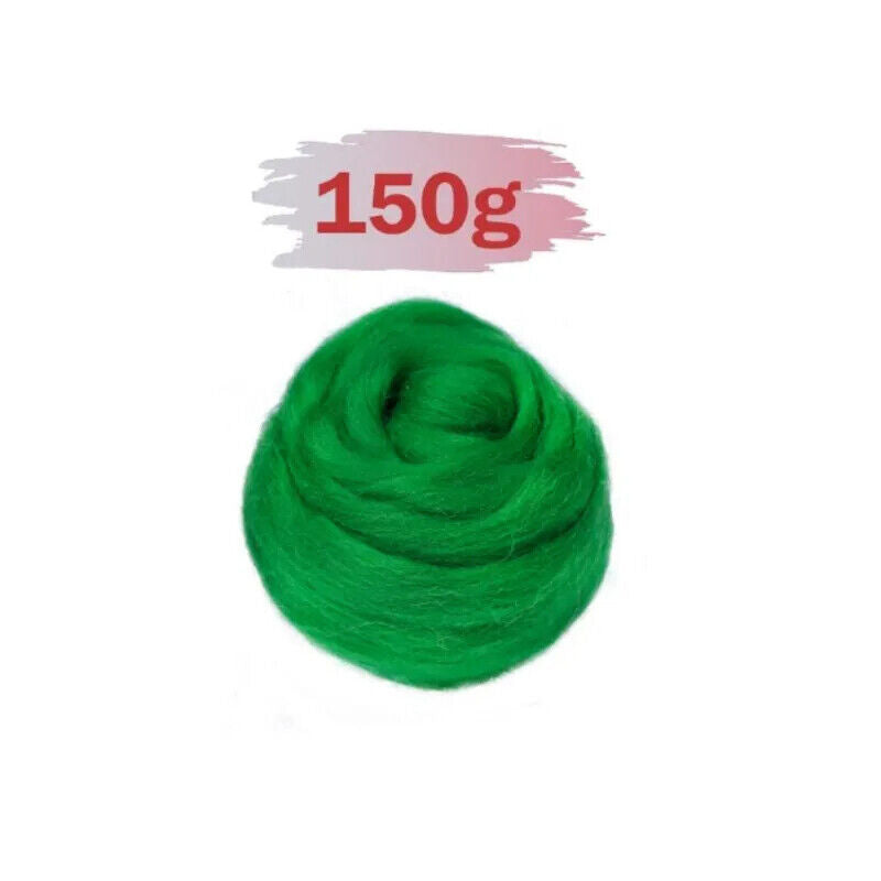 Needle Felting Wool 150g Dyed Roving Fibre Needlecraft Beginners Kit Accessories