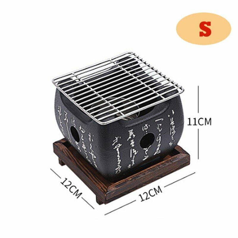 Portable Japanese Grills Charcoal Aluminium Alloy Indoor Outdoor Camping Picnic
