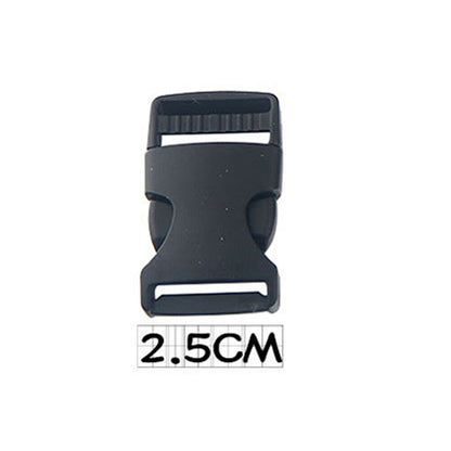 Black Plastic Side Release Clip Buckle Adjustable Webbing Bag Strap Clip Buckles