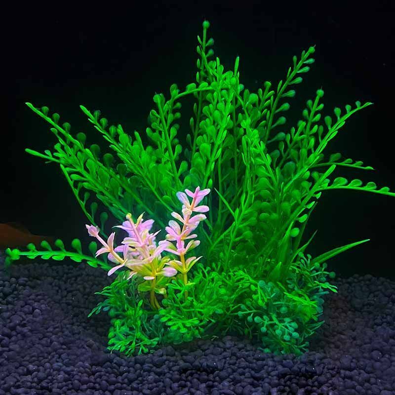 Aquarium Decor Plastic Aquatic Artificial Plants Fish Tank Water Ornament 8x14cm