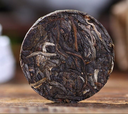 Old Mani Mini Pu'er Tea Yunnan Menghai Uncooked Puhe Sheng Mini Puhe Cake Tea-