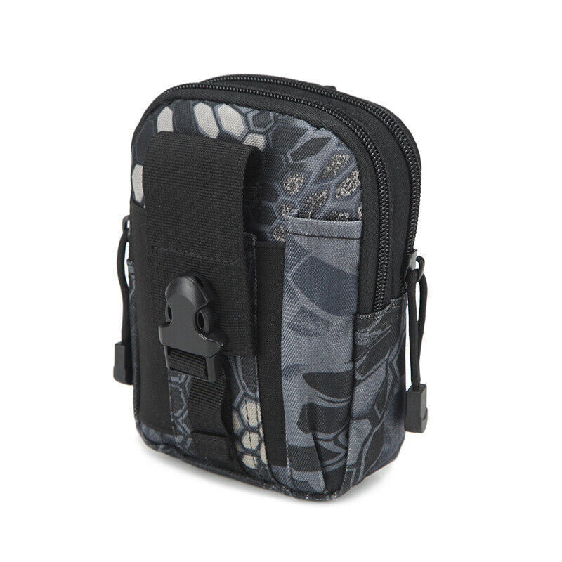 Men Tactical Pouch Belt Waist Pack Bag Pack Running Pouch Travel Camping Bag