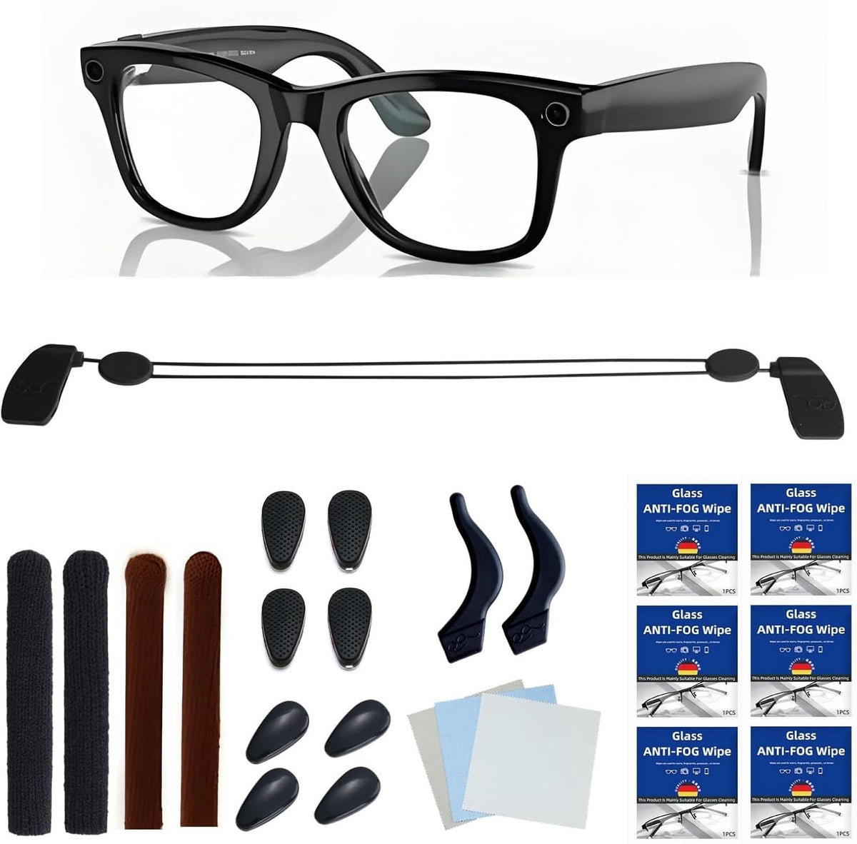Accessories Fit for Ray-Ban Meta Wayfarer/Headliner/Skyler Smart Glasses, Nose P