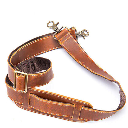 Genuine Leather Replacement Shoulder Strap for Briefcase Luggage Messenger Bag