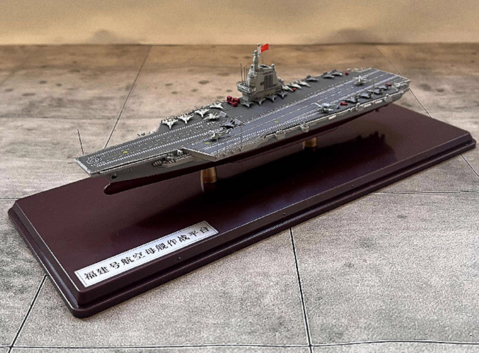 1:1500 China Navy Aircraft Carrier #003 Fujian 18 Warship Diecast Ship Model