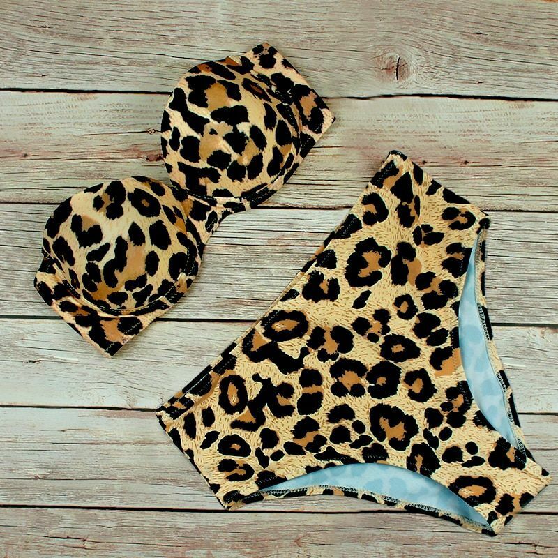 Women Swimsuit Sexy High Waist Bikini Swimwear Bikini Set Push Up Bathing Suit