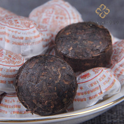 500G Ripe Pu'er Yunnan Menghai Muzhi Original Aromatic Mini Compressed Tuocha-