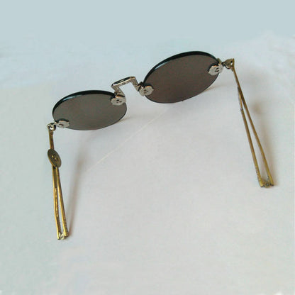 China Shanghai Old Folk Glasses Plain Crystal Sunglasses