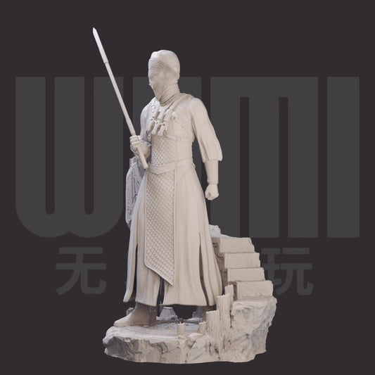 1/24 resin figure model kit Nun warrior Unassembled unpainted