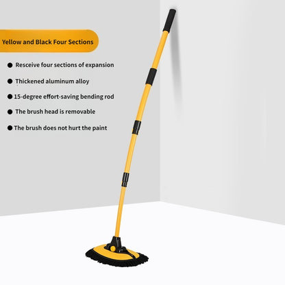 Car wash mop retractable bending rod car anti-injury car cleaning tool -03