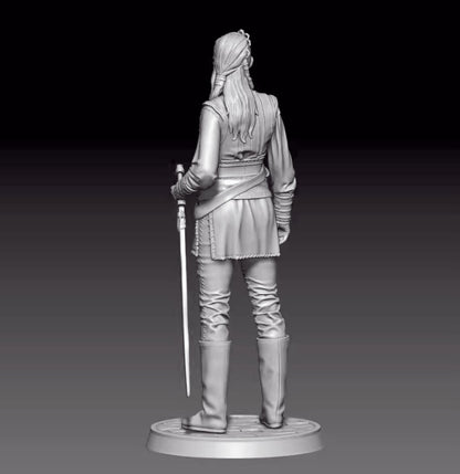 1/18 resin figure model kit 3D printing of Viking female warriors Unassembled