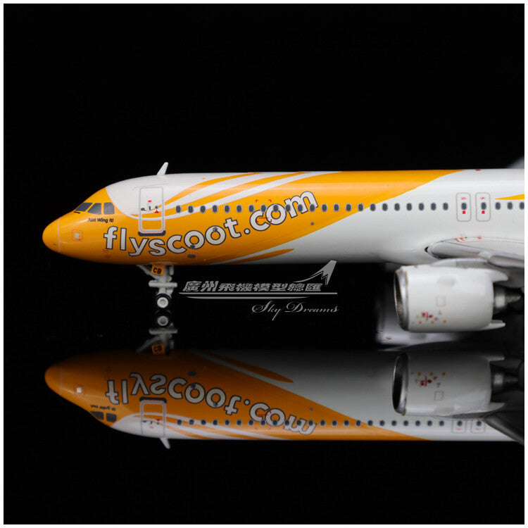 1:400 JC Wings Scoot AIRBUS A321neo Passenger Airplane Diecast Aircraft Model