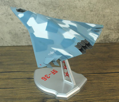 1:100 CHINA J-36 The Sixth-generation Fighter Jet Diecast Military Plane Model
