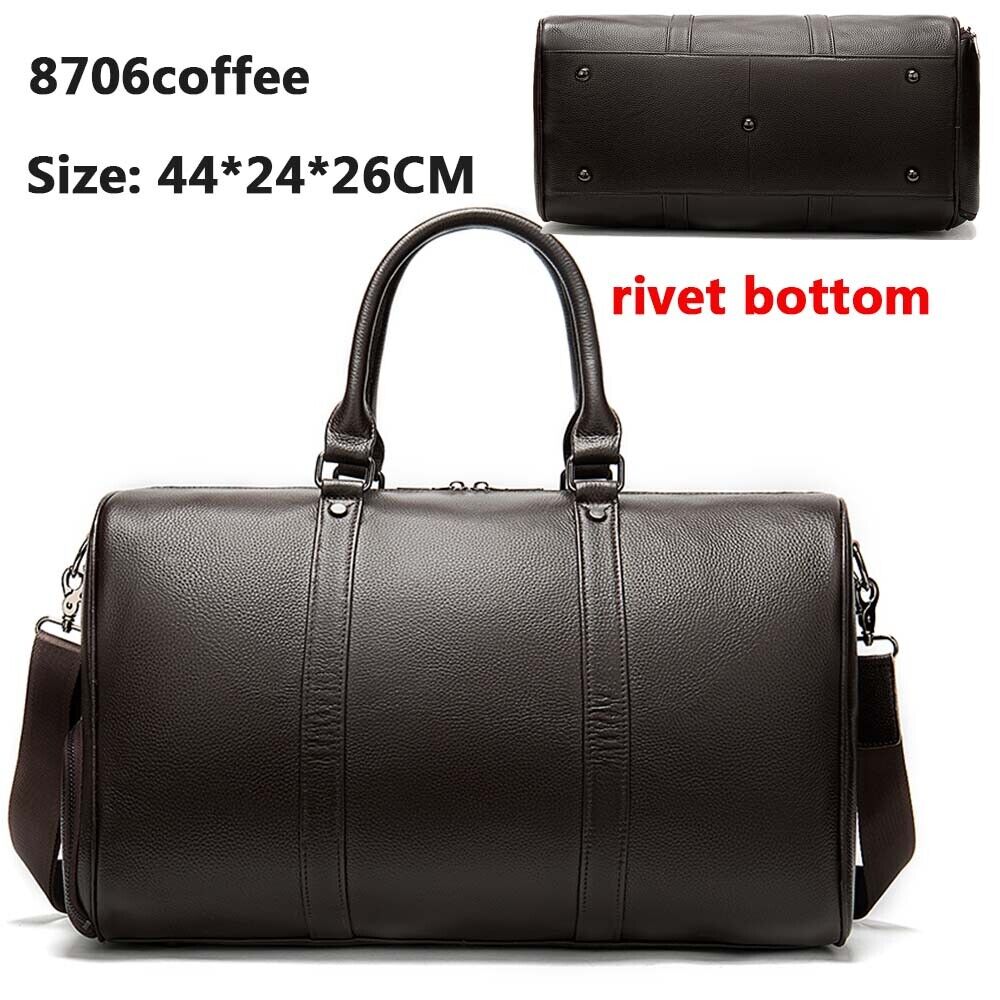 100%Genuine Leather Travel Bag Carry-on Hand Luggage Bags Shoulder Bag Big Totes