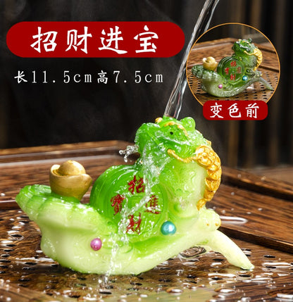 1pc Color Changing Tea Pet Tea Ceremony Ornaments Changing Colors