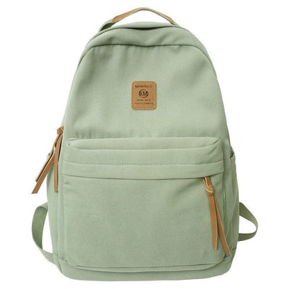 30*13*40 CM Waterproof Backpacks Nylon Student Bags Purse Green/Khaki/Gray/White