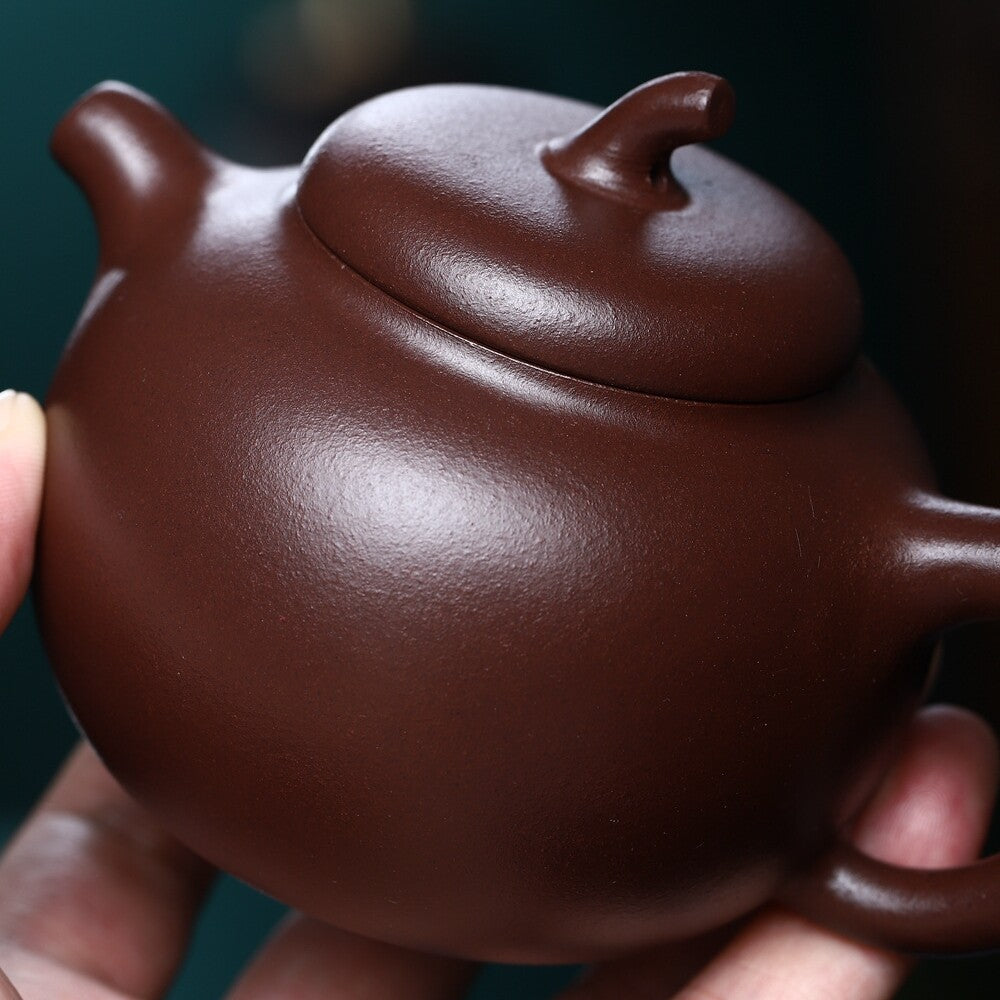 6.8oz Chinese Kungfu Tea Pot With Certificate Paper Marked Real Yixing Zisha Pot