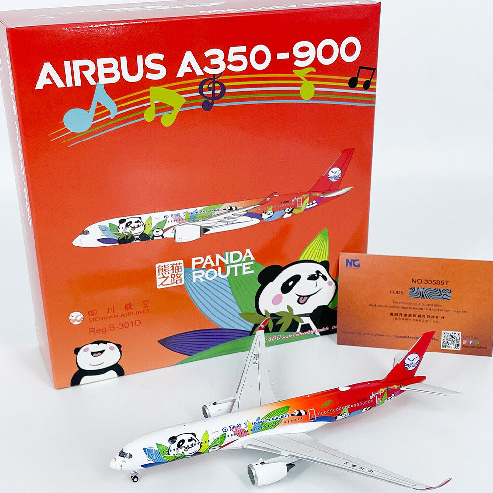 1:400 NGmodels SICHUAN AIRLINES AIRBUS A350-900 B-301D Airplane Diecast Model